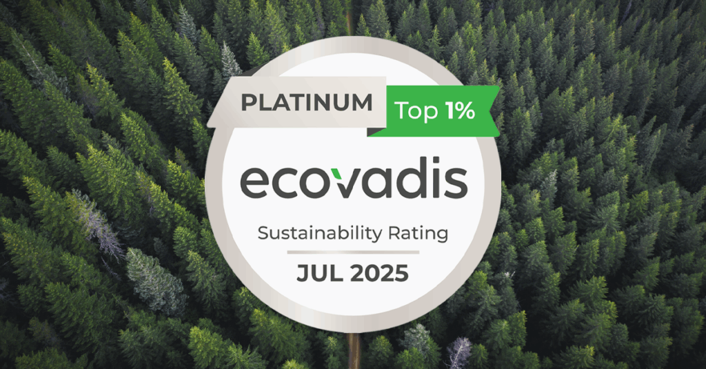 Kuvassa EcoVadiksen platinatason tunnus
